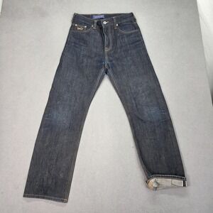 Plac X OAM DIO Jeans Mens Indigo Blue Raw Selvedge Straight Regular Fits 28x29